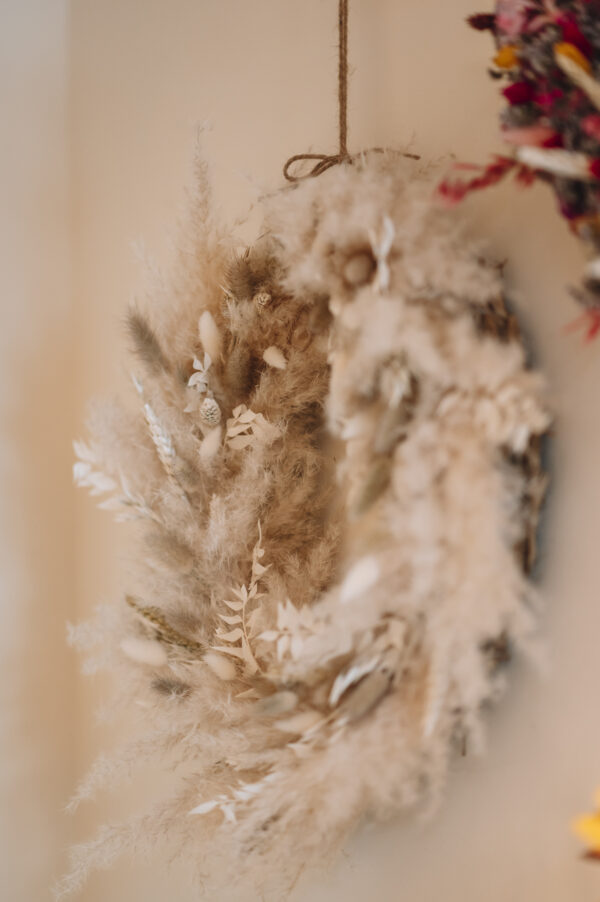 Couronne en pampas